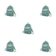 thumbnail image 3 of pitrice Velvet Backpack Solid Color Polyester Lining Easy Matching for Zipper Student Girls University Schoolbag Birthday Gift Green 5Set, 3 of 6