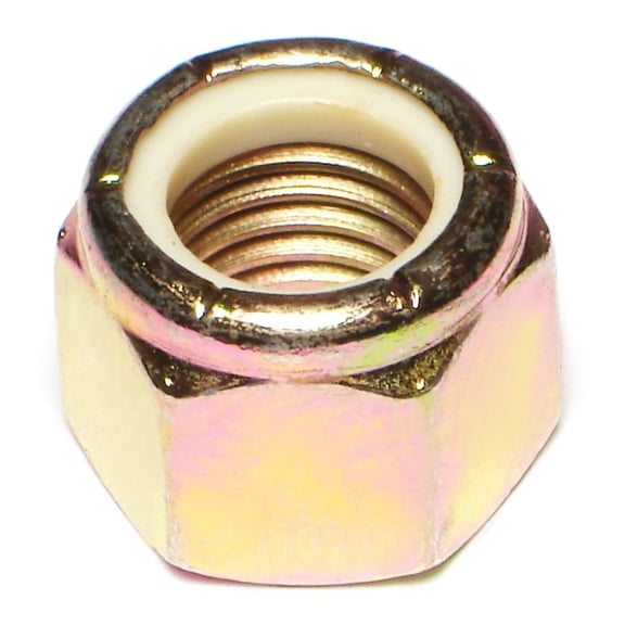 3/4"-10 Zinc Plated Grade 8 Steel Coarse Thread Nylon Insert Lock Nuts LNS8-138