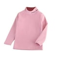 thumbnail image 2 of Thermal Underwear for Kids Cotton Long Sleece Crewneck Base Layer T-Shirts Tops Autumn Winter Cozy Warm Shirt Cold Weather，2-14 Years Teen Youth Girls, 2 of 3