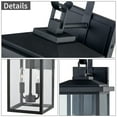 thumbnail image 3 of Kawoti  Black Outdoor Wall Sconces and Pendant Light H19.75", 3 of 11