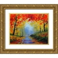 thumbnail image 1 of Gercken, Graham 18x15 Gold Ornate Wood Framed with Double Matting Museum Art Print Titled - Autumn Impression, 1 of 4