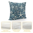 thumbnail image 4 of COMIO Nautical Coastal Pillow Covers Beach Ocean Themed Decorative Lumbar Bed Pillow Cases Starfish Seashell Throw Pillows Home Decor for Living Room Bedroom Bed Cushion Outdoor, 4 of 5