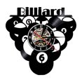 thumbnail image 2 of Horloge Murale en Vinyle Forme de Billard Rétro Nostalgique, 2 of 6