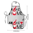 thumbnail image 2 of Uemuo Gnome Home With A Cute Gnome Printed Bib Apron, Adjustable , Water and Oil Resistant, Cooking Kitchen Chef Apron for Women Men, 2 of 5