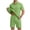 Green, variant on Havenre Men's Waffle Knit 2 Piece Outfits Summer Casual Half Zipper V Neck Collared T-Shirts and Drawstring Elastic Waist Atheltic Short Pants Set Fashion Tracksuits Navy XXL
