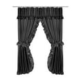 thumbnail image 2 of Lauren Double Swag Curtain, Black, 2 of 2