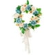 thumbnail image 1 of de hojas , de flores artificiales, de vegetación de primavera y verano para decoraciones de ventana de pared de rosado Soledad Corona colgante de puerta delantera, 1 of 6