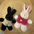 thumbnail image 5 of Cartoon Plush Rabbit Charm Keychains Sweet Cute Pendant Car Keyring Backpack Decoration Fashion Jewelry for Women Girls, 5 of 8