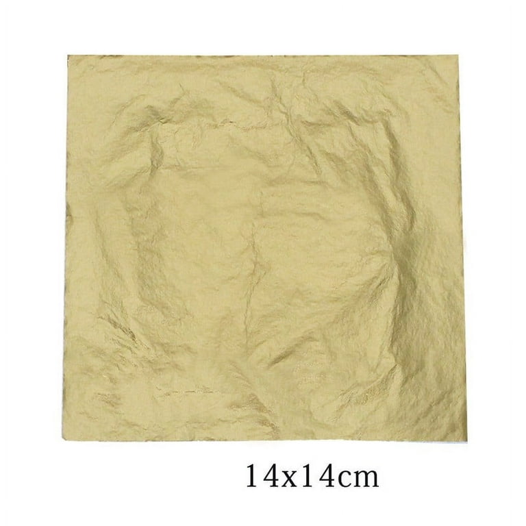100 Sheets Foil Leaf Paper Imitation Gold Silver Copper Leaf Gilding Craft  Decor