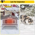 thumbnail image 4 of Aivituvin Heated Cat House for Outside Large Outdoor Insulated Cat House Weatherproof Feral Cat Shelter with Heated Pad, Insulated All-Round Thermal Liner, Chewproof Cable for 1-4 Cats (Winter-Ready), 4 of 9