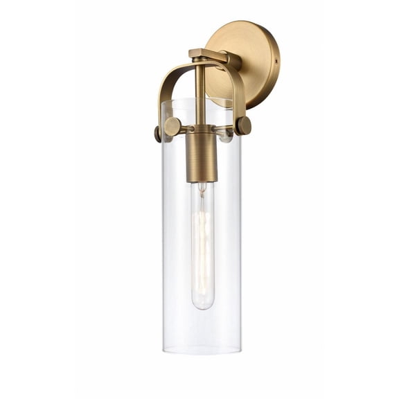 Innovations Lighting - Pilaster - 4.88 Inch 4W 1 LED Wall Sconce  Brushed Brass