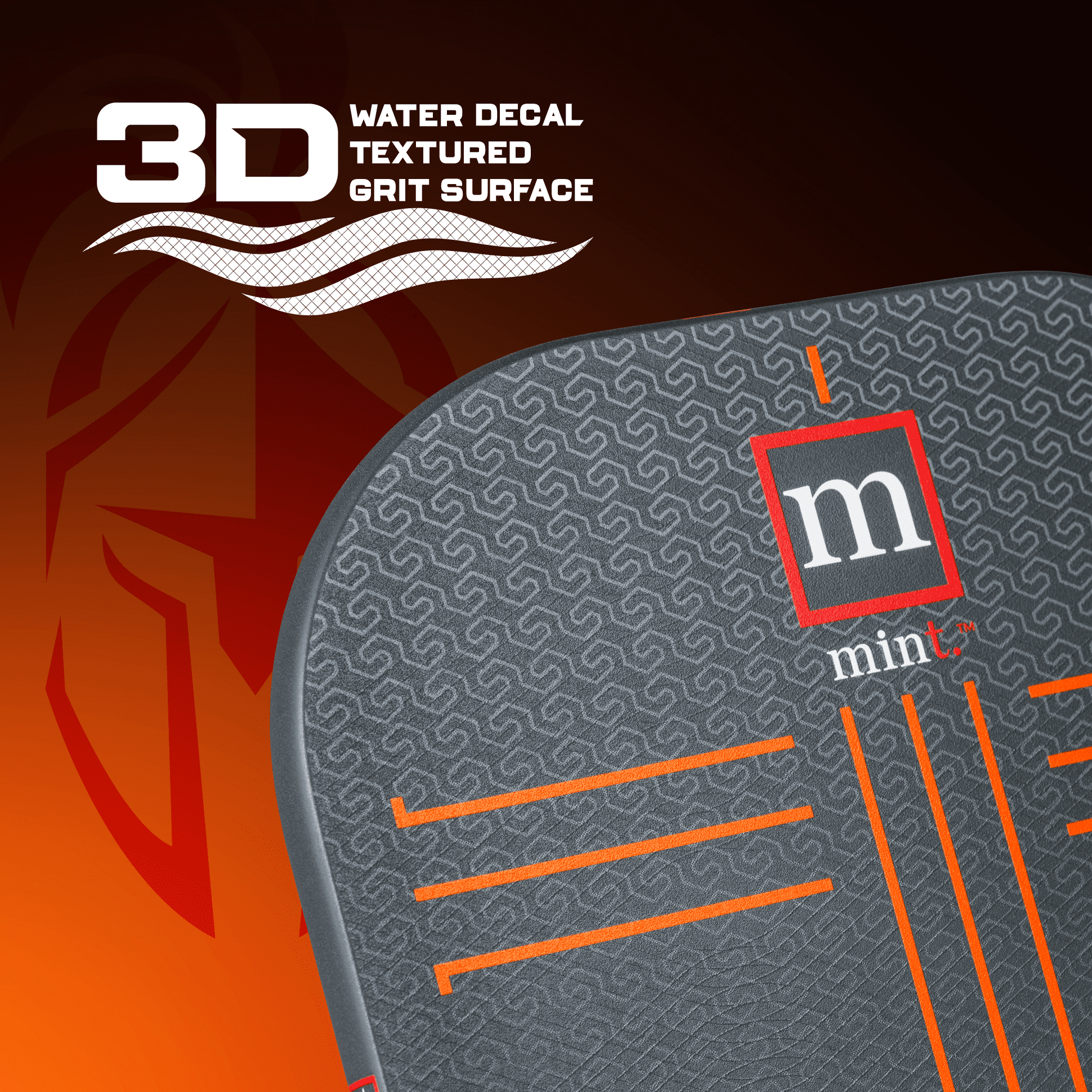 Mint Sport Mon Marteau Pickleball Paddle – 13mm Edgeless Kevlar & Carbon Fiber Hybrid Face, Thermoformed Midweight Paddle with 3D Textured Spin Surface, USAPA Approved