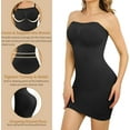 thumbnail image 3 of HAHDAXIA Robe Gainante Sans Bretelles pour Femmes, Contrôle du Ventre, Gaine Intégrale Sans Coutures, sous-Robe, Slip, 3 of 6