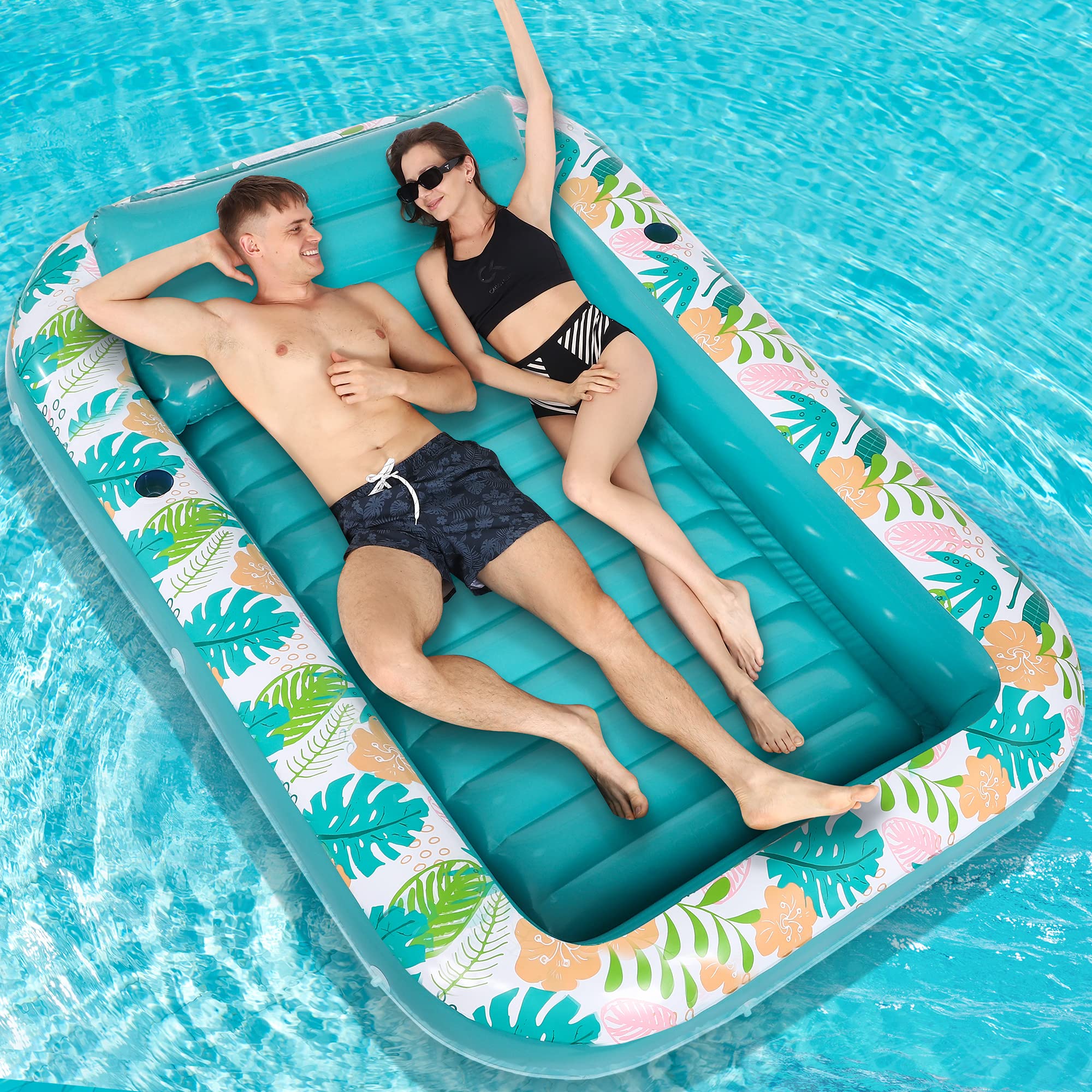 Stonful Inflatable Tanning Pool Lounger Float, Lar