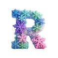 thumbnail image 2 of karymi 26 Alphabet Snowflake 2D Acrylic Pendant Car Backpack Decoration Christmas Ornament Personalized Initial Holiday Gift Christmas Outdoor Decorations Room Decor Gift Ideas, 2 of 6