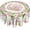 Easter Tulip, variant on Floral Coloring Round Easter Tablecloth, Spring Pink Tulip Flower Table Cover Kitchen Dining Room Dinner Easter Eggs Tablecloth Party Decorations Stain Resistant Round 60"