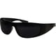 thumbnail image 1 of Super Dark Lenses Black Sunglasses | Biker Style Rider | Wrap Around Frame, 1 of 3