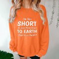 thumbnail image 5 of Cmfcve Women's Athletic Sweatshirts Letter Print Long Sleeve Versatile Tops Crew Neck Loose Gym Pullover Tops, 5 of 6