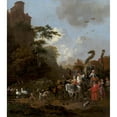 thumbnail image 3 of Adam Colonia 15x17 Black Modern Framed Museum Art Print Titled - Noah Leaving the Ark (1649 - 1685), 3 of 5