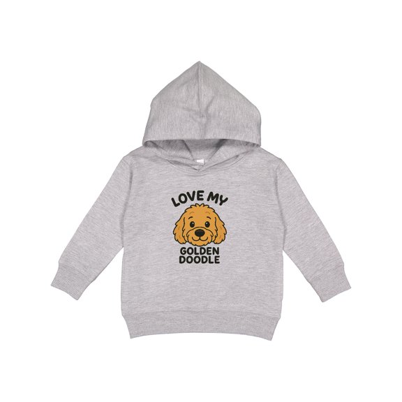Inktastic Love My Golden Doodle Brown Toddler Hoodie