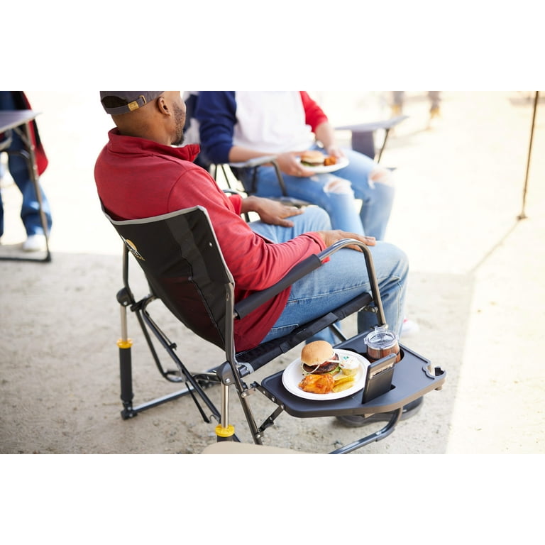 GCI Outdoor, Oversized Rocking Camp Chair, XL with Side Table