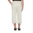 thumbnail image 5 of Alfred Dunner Womens Petite Twill Buttoned Hem Capri Pant, 5 of 5