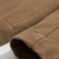 thumbnail image 6 of Men's Casual Pants Men's Loose Texture Basic Solid Color Pants Casual Long Brown XL, 6 of 8