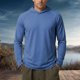 thumbnail image 1 of MHFRRA Sudadera de Manga Larga con Capucha de Alto Rendimiento y Tejido Elástico para Correr, Entrenar En El Gimnasio y Actividades Deportivas Al Aire Libre, Ligera y Cómoda Azul, 1 of 3
