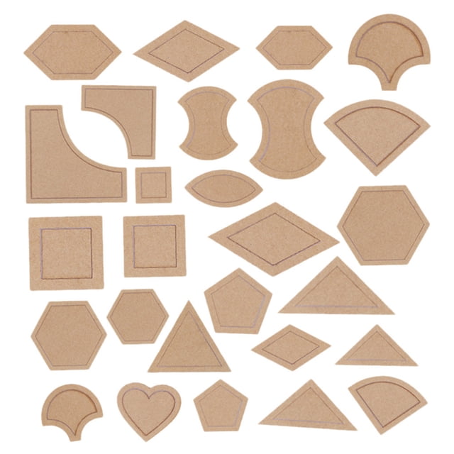 Harpily Diy Silicone Molds Pcs/Set 54 Diy Patchwork Stencil Quilt Templates Acrylic Template Mixed Handmade Tools & Home Improvement One Size Multi-Color