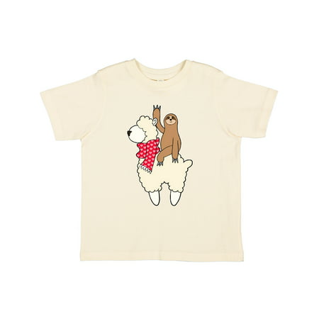 

Inktastic Valentine Sloth and Llama in Scarf Gift Toddler Boy or Toddler Girl T-Shirt