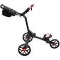 Bag Boy Nitron AutoOpen Golf Push Cart with Ball Holder and Pull