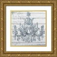 thumbnail image 1 of Sommers, Mindy 20x20 Gold Ornate Wood Framed with Double Matting Museum Art Print Titled - Wedgewood Chandelier, 1 of 4
