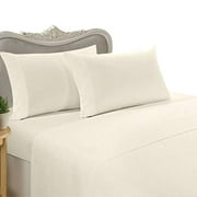 Egyptian Bedding Luxurious Rayon from Bamboo Sheet Set - Full Size Ivory 800 Thread Count Cotton Sheet Set (Deep Pocket)