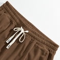 thumbnail image 6 of Rrxhxhs Cargo Pants for Men Solid Color Corduroy Drawstring Elastic Waist Loose Casual Joggers with Multi Pockets,S, 6 of 9