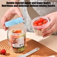 thumbnail image 6 of Salad Shaker Cup with Lids and Fork Fresh Salad Shaker Container for Lunch,Portable Breakfast on the Go Cup,Portable Breakfast Meal Vegetable and Fruits,Easy Fill/Clean(17Oz,Light Blue), 6 of 6