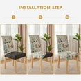 thumbnail image 6 of Chair Covers for Dining Room 4 Pack, Stretch Dining Chair Cover, Washable Spandex Kitchen Parsons Chair Slipcovers,Chair Covers for Home or Party, 6 of 6