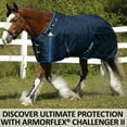 thumbnail image 2 of ArmorFlex Challenger II V-Free Adjusta-Fit Turnout Blanket |Navy |94, 2 of 9