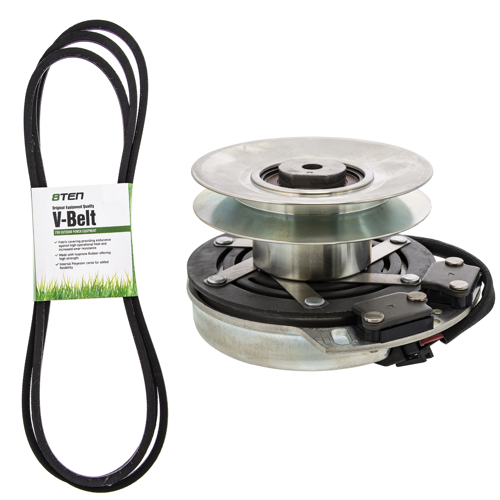 8TEN Gen 3 PTO Clutch & Deck Belt Kit For Husqvarna MZ61, MZ6128, MZT61 & More (Replaces 574607001)