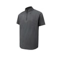 thumbnail image 3 of Workout Shirts for Men Summer Lightweight Breathable Short Sleeve Neck Quarter Zip Athletic Gym Shirts Mens Tees, 3 of 8