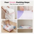 thumbnail image 3 of 1 Pack No-Pump 3D Vacuum Storage Bags - Better Life Space Creator, Large Size Storage Solution, Protect Clothes from Moisture & Dust, Ideal for Bedding, Seasonal Gear & Travel, 3 of 7