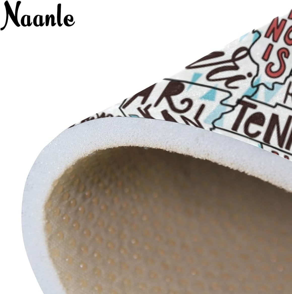 Naanle American Map Non Slip Area Rug for Living Dinning Room Be 並行輸入品 Map of North America