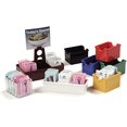 thumbnail image 2 of Carlisle 455103 Merchandiser Sugar Caddy with Organizer, 50 Packet Capacity, 4.5" H, 4.06" W, 6.5" L, Styrene, Black, 2 of 4