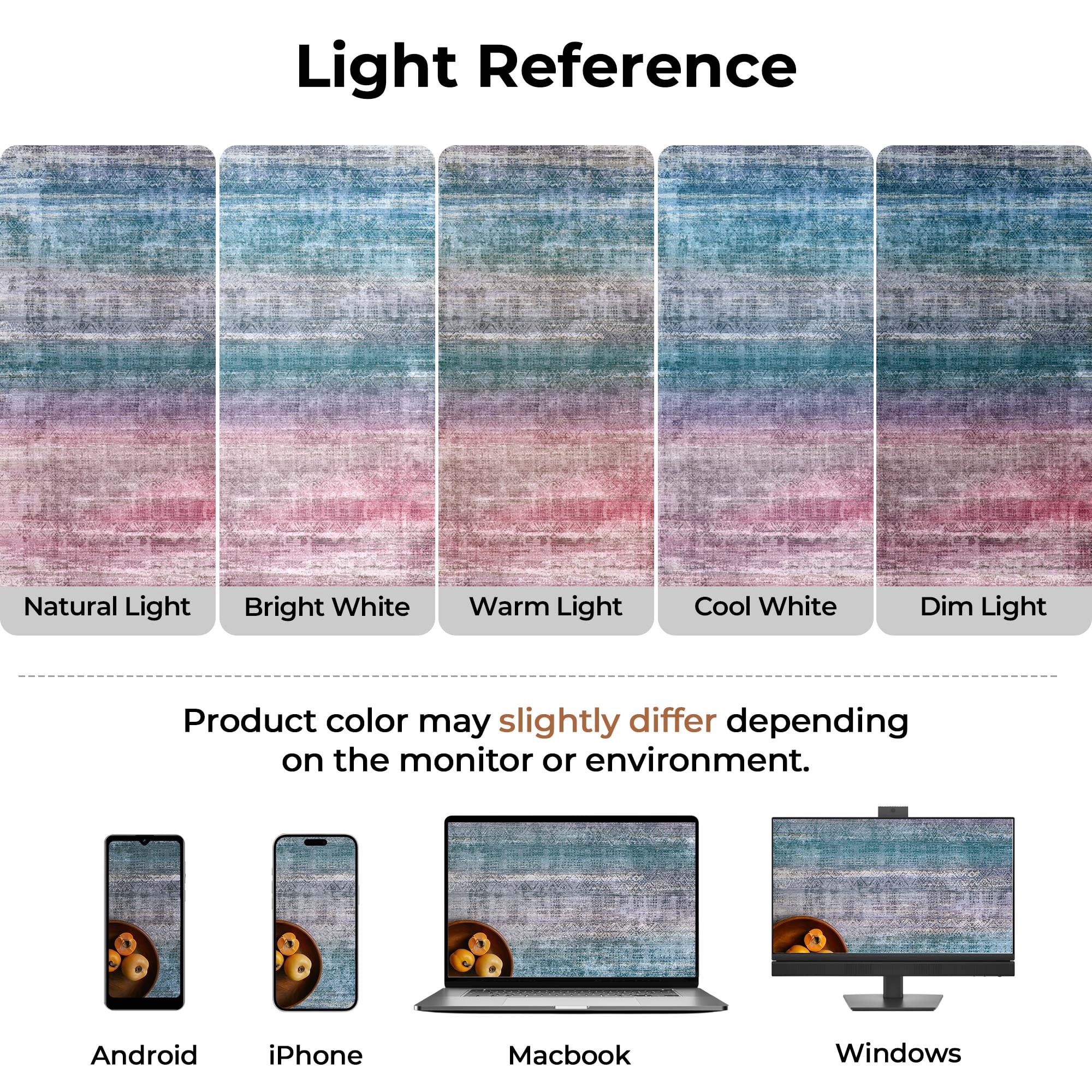 9x12 Modern Abstract Rugs Washable Non-Slip Ombre for Living Room Bedroom Study Room-Orchid