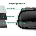 thumbnail image 4 of YFYANG 13 inch Universal Laptop Bag Oxford Cloth Laptop Sleeve, Multi-functional Black Vintage Watercolor Texture Pattern Notebook Computer Messenger Bag Handbag, 4 of 8