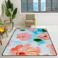 thumbnail image 3 of Crawling Indoor Carpet Play Mat Flowers Watercolor for Living Room Bedroom Educational Nursery Floor Mat Area Rugs 60x39in Carpet Runner, 3 of 6