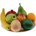 thumbnail image 2 of Fake Mixed Fruit Decoration Artificial Lifelike Orange Peach Apple Banana Pear Pomegranate Mango - 8 Fruits, 2 of 3