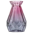 thumbnail image 1 of Inteprter Maceta de vidrio funcional y decorativa: cualquier habitación con estilo Florero de vidrio único y llamativo Artesanía Gris morado, 1 of 6