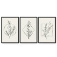 thumbnail image 4 of Drsoum Minimalist Flower Wall Art 24x36in3pcs Black Framed Vintage Wall Hanging Decor Bohemain Botanical Prints Artwork for Bedroom Living Room Hallway, 4 of 7