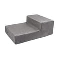 thumbnail image 3 of Dog Stairs 2 Step Pet Ramp Durable with Removable Washable Cover Dog Stairs Ramp Gray, 3 of 9