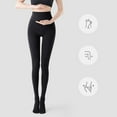 thumbnail image 5 of AINIYS Women's Skinny Leggings with Side Pocket High Waisted Elastic Waist Pants for Gym Workout Daily Errands Black Free Size, 5 of 9